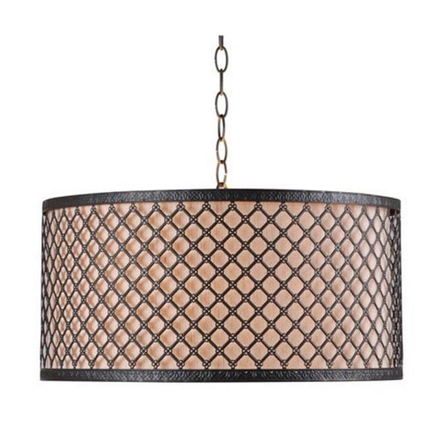 Kenroy 93312BRZ Hawthorn 3 Light Pendant - FI30