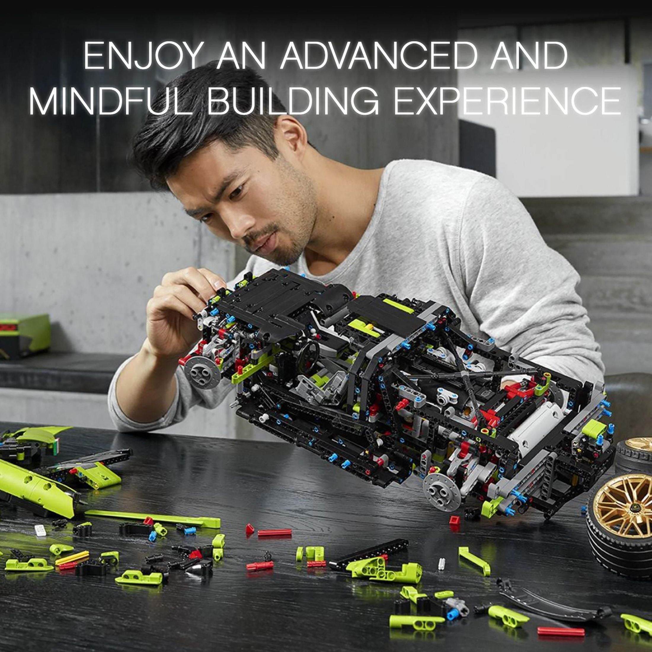 LEGO Technic Lamborghini Siân FKP 37 Building Sets for Adults - Detailed Lamborghini Model Car Kit for Men & Women, Ages 18+ Years - Display in Room as Decor - 42115