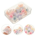 thumbnail image 1 of RENACLIPY 20Pcs Compact Flower Shaped Pushpins Assorted Colors for Office and Map Supplies, 1 of 8