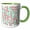 Green/White, variant on 3drose, Candy Canes, 11oz Mug