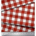 thumbnail image 3 of Soimoi Polyester Crepe Fabric Gingham Check Decor Fabric Printed Yard 42 Inch Wide, 3 of 3
