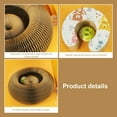 thumbnail image 5 of Magic Organ Cat Scratching Board, Magic Organ Cat Scratcher, Foldable Cat Scratch Board Toy with Bell for Indoor Cats, Durable Cardboard Design for Indoor Cats, Cat Toy Round Accordion (A* 1 Set), 5 of 6