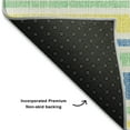 thumbnail image 3 of Addison Rugs Mayfield Washable Transitional Stripes Yellow Rectangle Rug, 9' x 12', 3 of 6