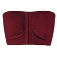 thumbnail image 3 of Fewfanhot Women's Strapless Front Closure Sports Bra Non-Slip Padded Bandeau Bras Seamless Tube Top Bralette, 3 of 3