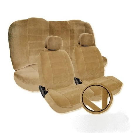 Toyota Camry Beige Tan Seat Covers 2 Front Low Back Bucket W - 1997 Toyota Camry Car Seat Covers