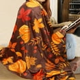 thumbnail image 3 of Fall Blanket 50x60inch, Pumpkin Maple Leaf Autumn Harvest Farmhouse Soft Warm Cozy Blanket, Fall Throw Blanket for Sofa Bedroom Chairs and More, 3 of 6