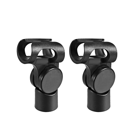 Soporte de micrófono universal de 2 piezas para micrófonos de mano y soporte de micrófono de 17 mm, rosca de 15 mm