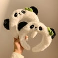 thumbnail image 3 of Yokua Soft Panda Ear Headbands Costume Elastic Hairband Novelty Party Headbands, 3 of 9