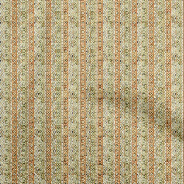 oneOone Velvet Lime Green Fabric Asian Kilim Craft Projects Decor Fabric Printed By The Yard 58 Inch Wide