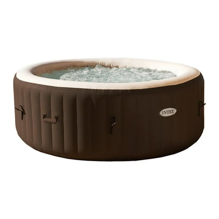 Intex PureSpa 4 Person Inflatable Bubble Jet Spa Portable Heated Hot Tub,