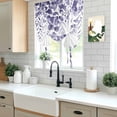 thumbnail image 5 of Purple Eucalyptus Leaves Tie Up Curtains 45 Inches Long, Kitchen Window Curtains Over Sink, Spring Summer Botanical Small Window Curtains Shade Balloon Curtains Valances for Bedroom/Cafe 34"x45", 5 of 8
