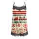 thumbnail image 5 of Puntoco Pijamas para mujer, conjunto de pijamas casuales con tirantes de encaje sexys de Navidad para mujer, camisetas sin mangas, pantalones cortos empalmados, 5 of 5