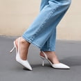 thumbnail image 7 of DREAM PAIRS Women's Slingback Closed Pointed Toe Kitten Heels High Stiletto D'Orsay Dress Shoes Wedding Work Comfortable Pumps, 7 of 7