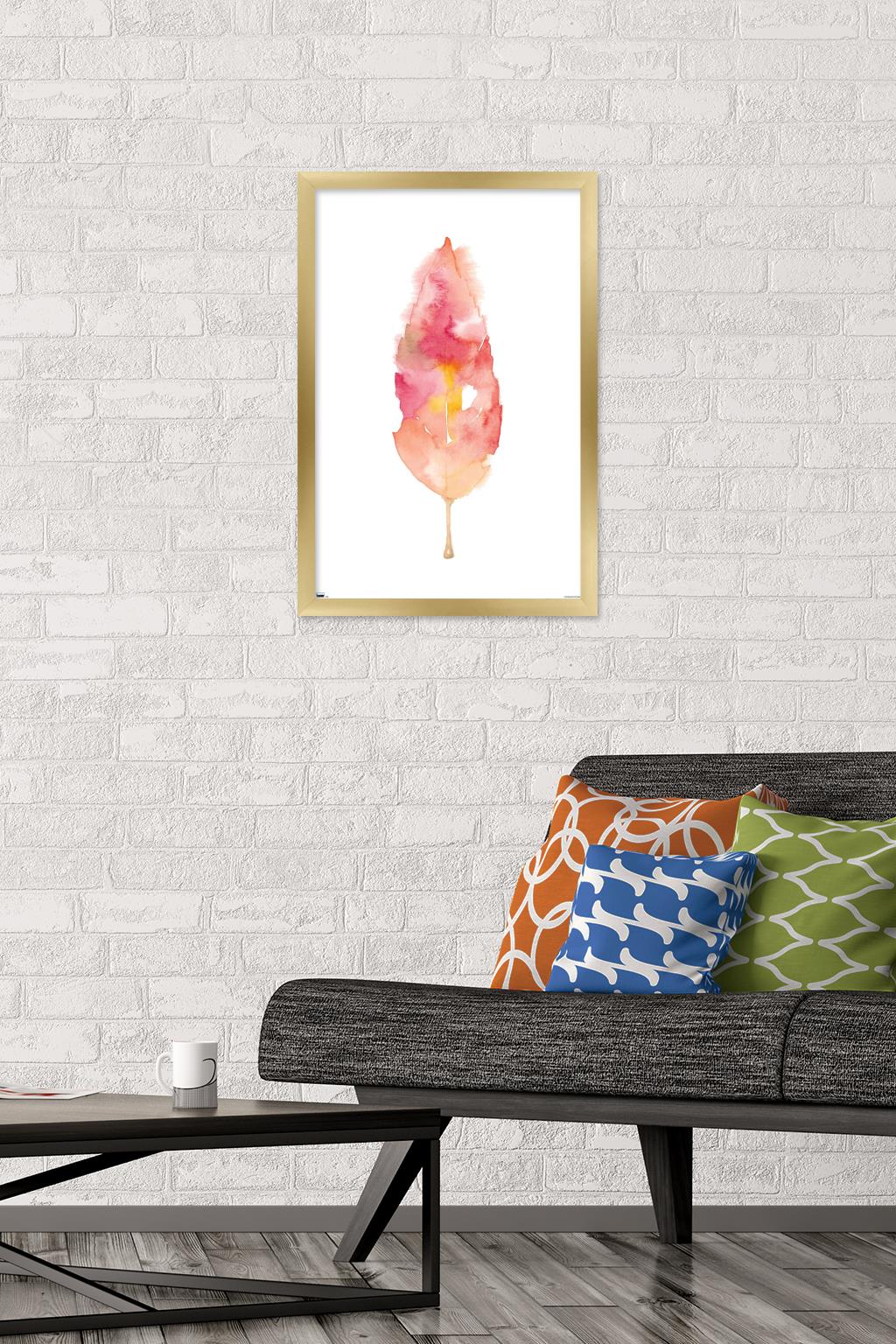 Seasonal Leaf Wall Poster, 14.725" x 22.375" Framed
