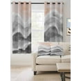 thumbnail image 2 of Fsddascl Gray Coastal Beach Blackout Curtains for Bedroom/Living Room, Thermal Insulated Kitchen Curtains, Modern Oil Painting Nautical Grommet Darkening Window Treatment Drapes 27.5"x39"x2, 2 of 8