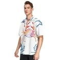 thumbnail image 2 of Ckdifva Many Crabs Mens Button Down Short Sleeve Shirt Casual Shirts Beach Hawaiian Shirts, 2 of 8