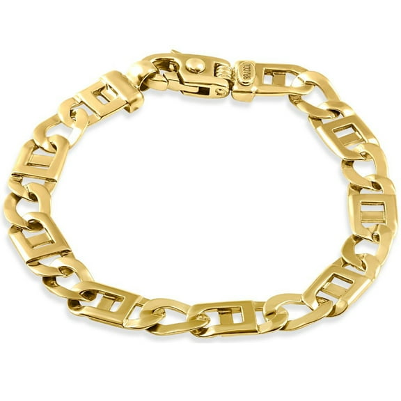 Pompeii Men's Link 14k Gold (28gram) or Platinum (46gram) Bracelet 8.5" (,)