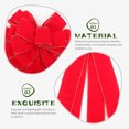 thumbnail image 4 of Shisuyan Nœuds de Noël pour Extérieur, Nœud Rouge, Lot de 1 53x12 Po, 4 of 8