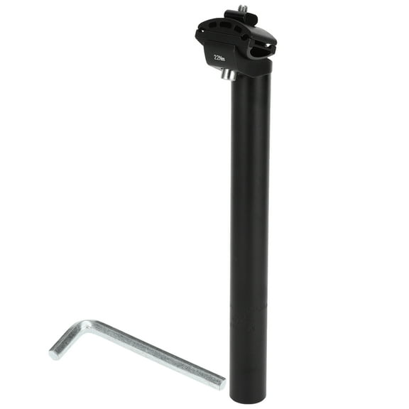 Unique Bargains 1 Set Universal Bike Seat Posts Extra Long Adjustable Angle 30.4x300mm Bike Saddle Post Seat Tube Black Aluminum Alloy