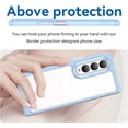 thumbnail image 2 of Case for Samsung Galaxy Z Fold 4 5G Case Slim Dropproof [Defend from Drop/Scratch/Slip/Fingerprint] Clear Acrylic Hard Back Soft TPU Bumper Hybrid Phone Cover for Samsung Z Fold 4 5G-Blue, 2 of 16