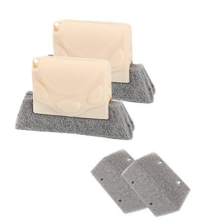 

WMYBD Cloths 2PC Creative Groove Cleaning Brush Window Door Track Cleaning Brush+2PC Cleanpad Gifts