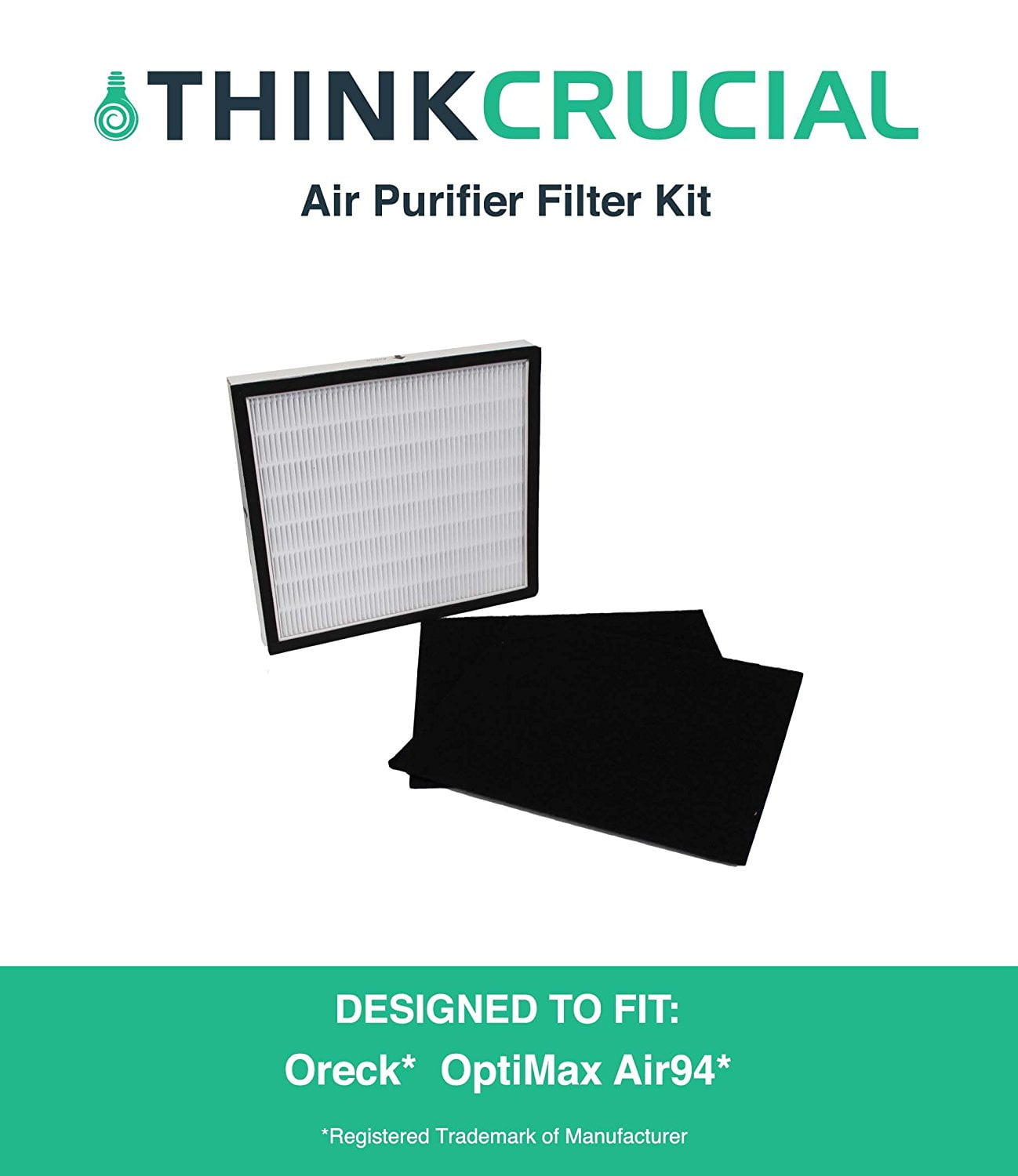 Replacement Filter Kit Designed to fit Oreck OptiMax Air 94 Includes