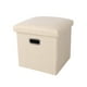 thumbnail image 2 of Almacenamiento plegable otomano reposapiés taburete de centro para habitación de sala de dormitorio contemporáneo Beige BLESIY Otomana de almacenamiento plegable, 2 of 8