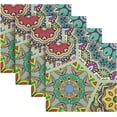 thumbnail image 4 of Coolnut Retro and Elegant Bohemia Cloth Napkins Set of 4, Durable Printed Washable Table Napkins for Valentines, Weddings, Dinners Parties Home Decor, 20 x 20 Inch Washcloth Gift, 4 of 7