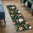 thumbnail image 3 of Kitchen Runner 2 x 6 Ft, Christmas Santa Claus Non-Slip Residential Carpet, Cartoon Xmas Elk Snowflakes Black Indoor Crawling Mats Runner Rugs for Living Room/Dining Room/Bedroom, 3 of 8