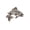 Antique Pewter, variant on Leaping Steelhead Fish Pin, Copper Plated 2” F036PR, Large Sea run Rainbow Trout, Realistic Fishing Lapel Pin, Hat, Pins, Brooch, Jewelry, Gift, 100% Handmade in the USA, 200 Fish Designs Available
