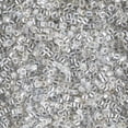 thumbnail image 2 of Miyuki Delica Seed Beads – Size 11/0 (1.6 mm), DB0114, Transparent Silver Gray Luster, 7.2 g, Approx. 1440 Beads, 2 of 7
