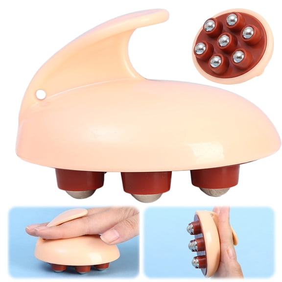 Full Body Massage Roller, 7 Bead Manual Rolling, Muscle Relief Perfect for Abdominal and Leg Massage, Handheld Body Massager for Cellulite