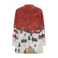 thumbnail image 3 of Kilaqueen Sherpa Fleece Sweatshirts for Women Trendy Turtleneck Christmas Printed Sweater with Pockets Plus Size Fall Winter Warm Pullover Tops, 3 of 5