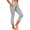 Gray, variant on SBYOJLPB Women's Capris Pants Plus Size Casual Cropped Yoga Pants with Pockets