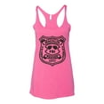 thumbnail image 2 of Burt Macklin Parks and Recreation Pop Tri-Blend Racerback Tank Top, Vintage Pink, X-Large, 2 of 3