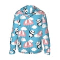 thumbnail image 2 of Picia Panda Flying in the Sky Women's Men's UPF 50+ Sun Protection Hoodie Shirt Long Sleeve SPF Fishing Outdoor UV Hiking Lightweight Shirts-Small, 2 of 9