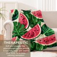 thumbnail image 3 of Watermelon Blanket for Kids Women Girls, Flannel Watermelon Blankets Gifts, Palm Watermelon Throw Blanket for Sofa Couch Bed Living Room Soft Warm Cozy Watermelon Decor 80" x 60", 3 of 6