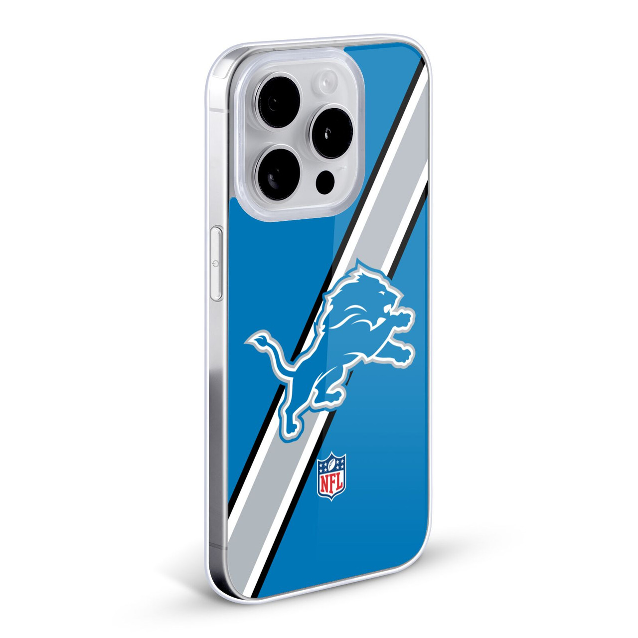 Head Case Designs NFL Detroit Lions Logo Stripes Soft Gel Case for Apple iPhone 14 Plus