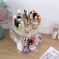thumbnail image 4 of 360°Rotation Adjustable Seven-layer Transparent Plastic Makeup Rack Organizer Cosmetic Storage Box-C, 4 of 8