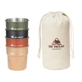 thumbnail image 2 of 4 tazas de acero inoxidable para acampar, vasos para beber con bolsa de transporte, capacidad de 300 ml, taza para beber, taza de café para viajes al Estilo C, 2 of 8