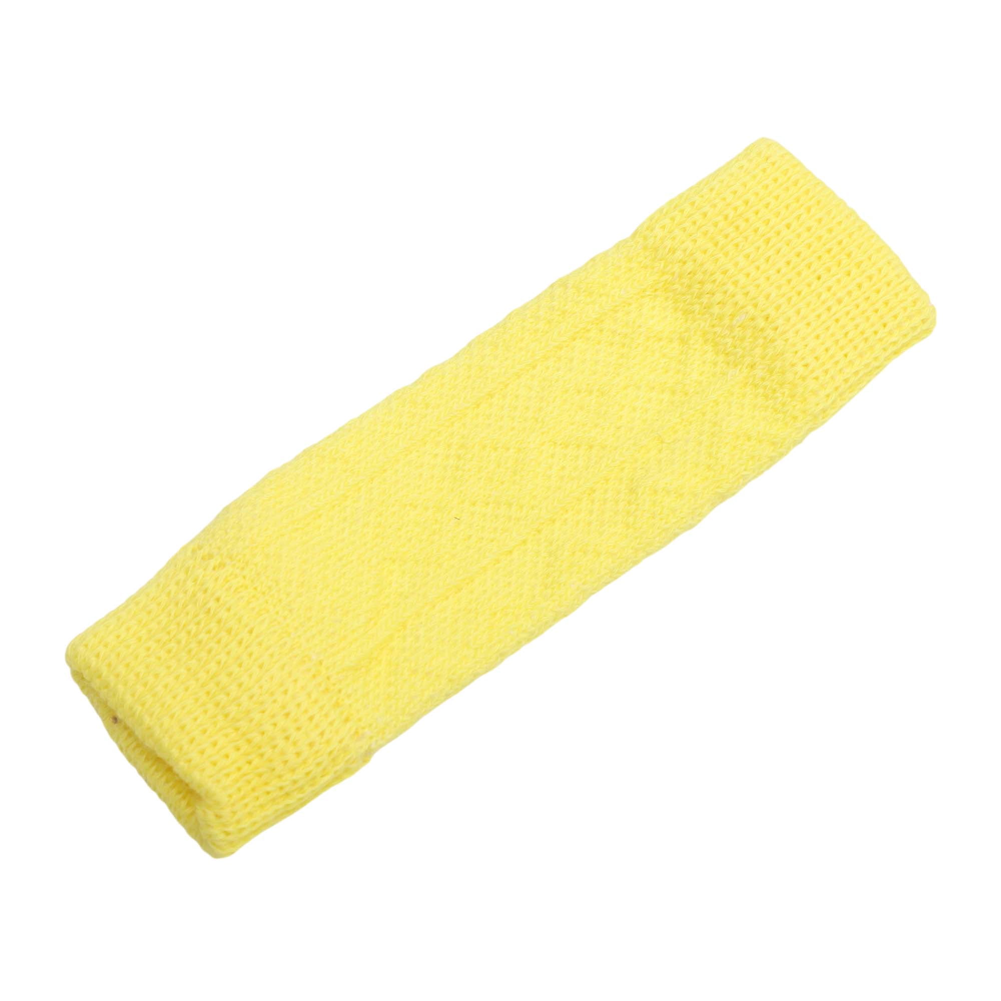 Unique Bargains Pack of 4 Dog Soft Knitted Socks Joint Protection Yellow M