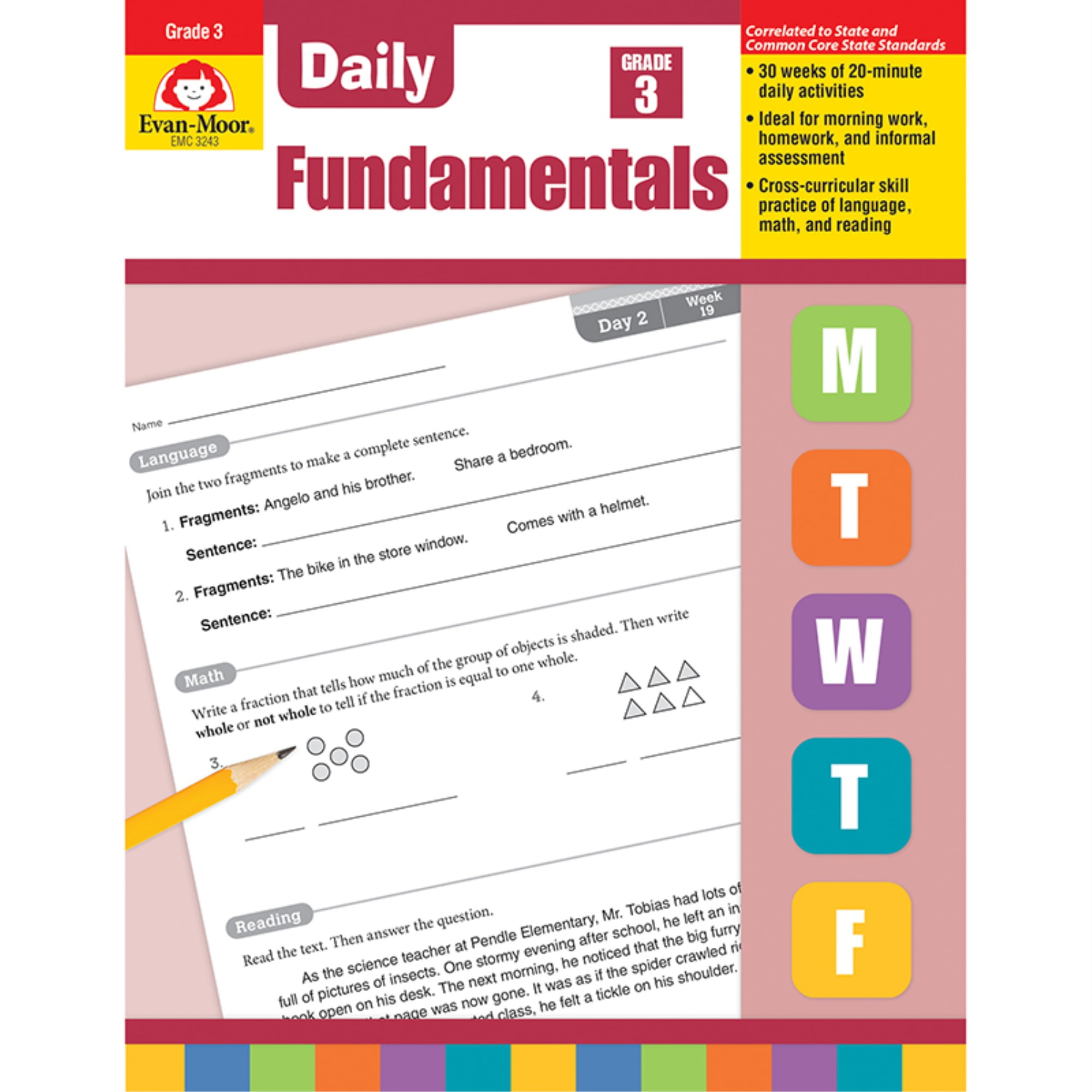 Daily Fundamentals Daily Fundamentals Grade 3 Paperback Walmart Com