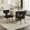 Black#3, variant on Dining Chairs Mid Century Modern Dining Chairs Set of 2, Farmhouse Chenille Fabric Upholstered Accent Chair Curved Backrest with Copper Nails around,Kitchen Chairs with Golden Stainless Steel Plating