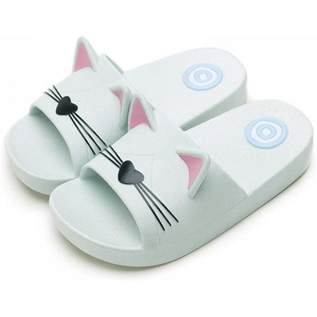 

CoCopeanut Little Kid Cute Cartoon Animal Ears Non-Slip Shower Sandals Cat Ear Soft Slippers