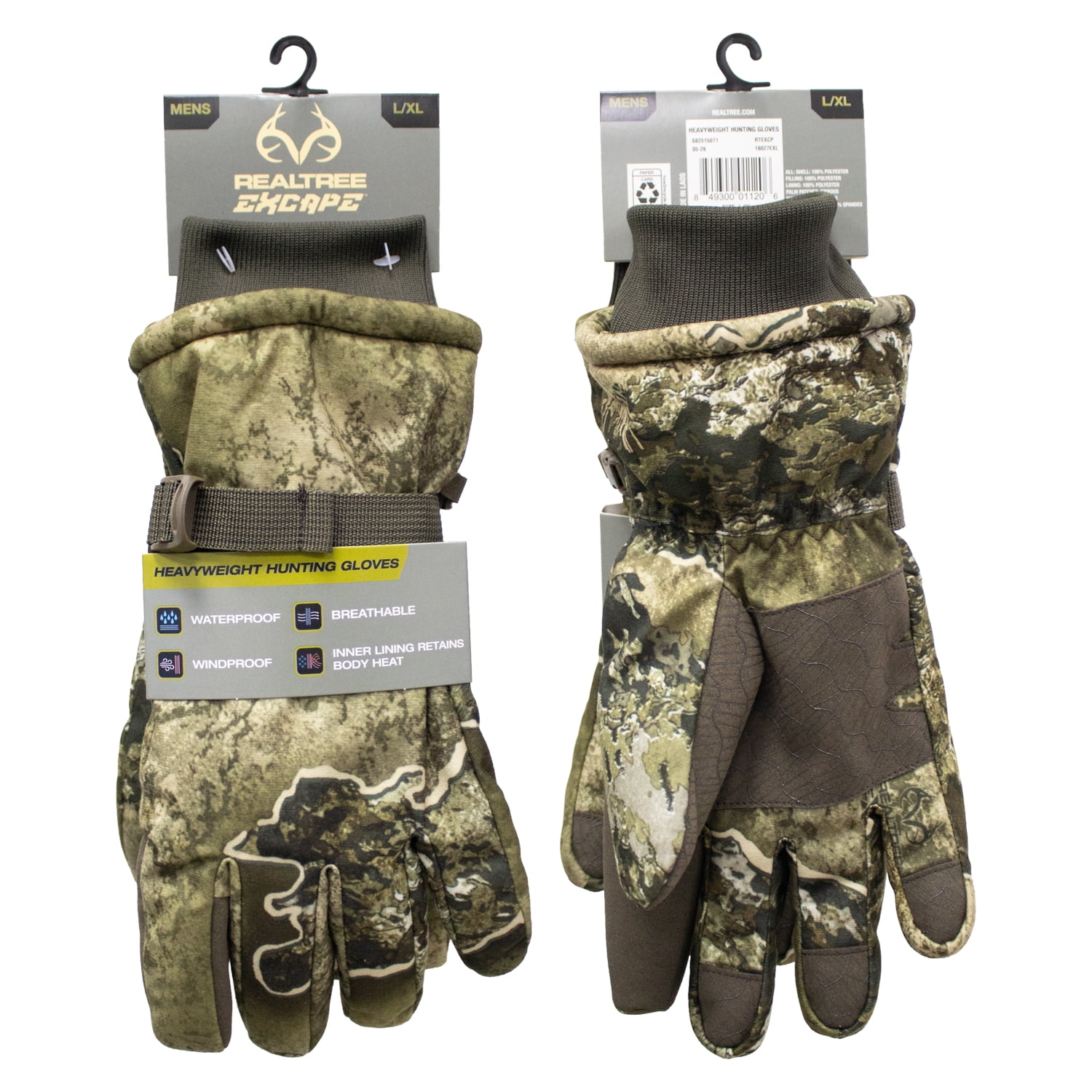 Realtree Excape Men's Heavyweight Waterproof Thermal Insulated Hunting Gloves