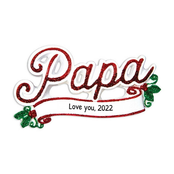Personalized Grandpa Christmas Ornament 2024 -Custom First Christmas as Great Grandparents Ornament