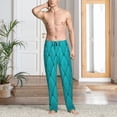 thumbnail image 2 of Cauagu Diamond Shaped Mens Pajama Pants Sleep & Lounge Pants,PJ Bottoms with Pockets-Small, 2 of 6