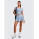 thumbnail image 3 of Falda CRZ YOGA Breeze Azul Cintura Alta con Capas Talle S, 3 of 7
