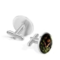 thumbnail image 3 of Saint Patrick's Day Elegant Stainless Steel Cufflink Set for Formal Attire, Made of Stainless Steel, Ideal for Special Occasions, 3 of 6