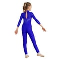 thumbnail image 2 of TSSOE Kids Gilrs Gymnastics Ballet Dance Leotard Unitard Figure Ice Skating Jumpsuit Stage Performance Costume Royal Blue 8, 2 of 7